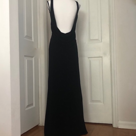 Andrea Polizzi Backless Black Evening Gown - Picture 1 of 12